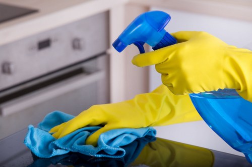 Local cleaner preparing a Pimlico Airbnb for guest check-in