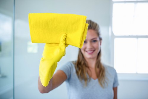 Local carpet cleaner treating a stained carpet in Pimlico