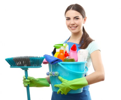 Local cleaners working in a Pimlico flat or apartment