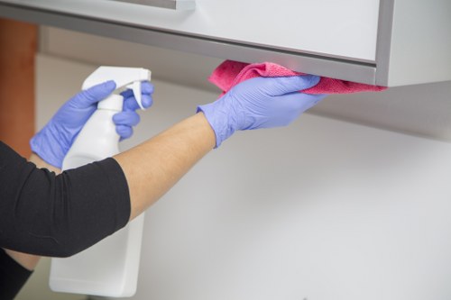 Shared office kitchen and washroom cleaning in Pimlico